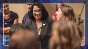 President Neeli Bendapudi visits New Student Orientation President Neeli Bendapudi visits New Student Orientation