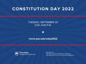 Constitution Day to examine role of 'the People' in sustaining democracy